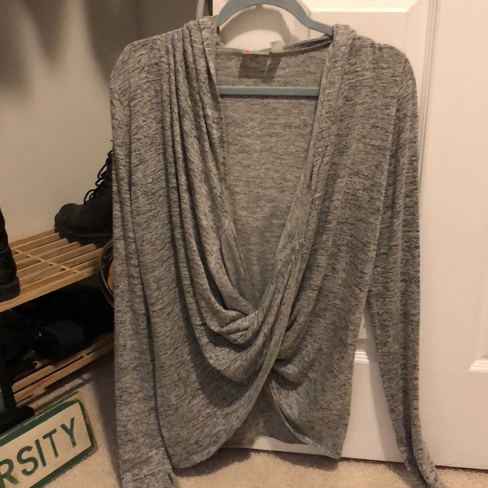 Zella drape front open top with a hood